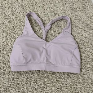 Lululemon arise bra porcelain pink size 4